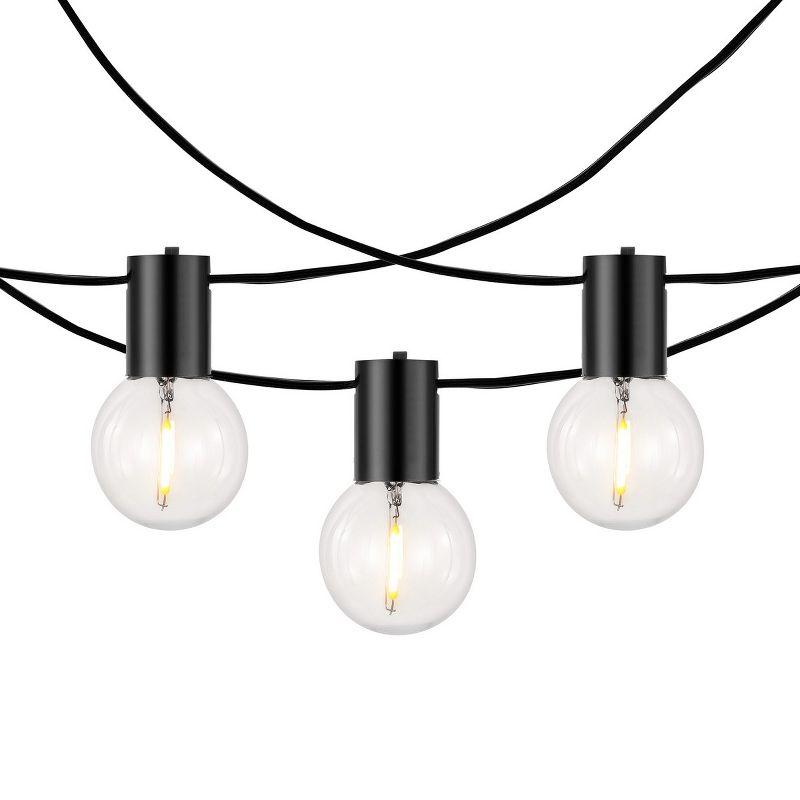 Huron Led Outdoor String Light - Black - Safavieh..