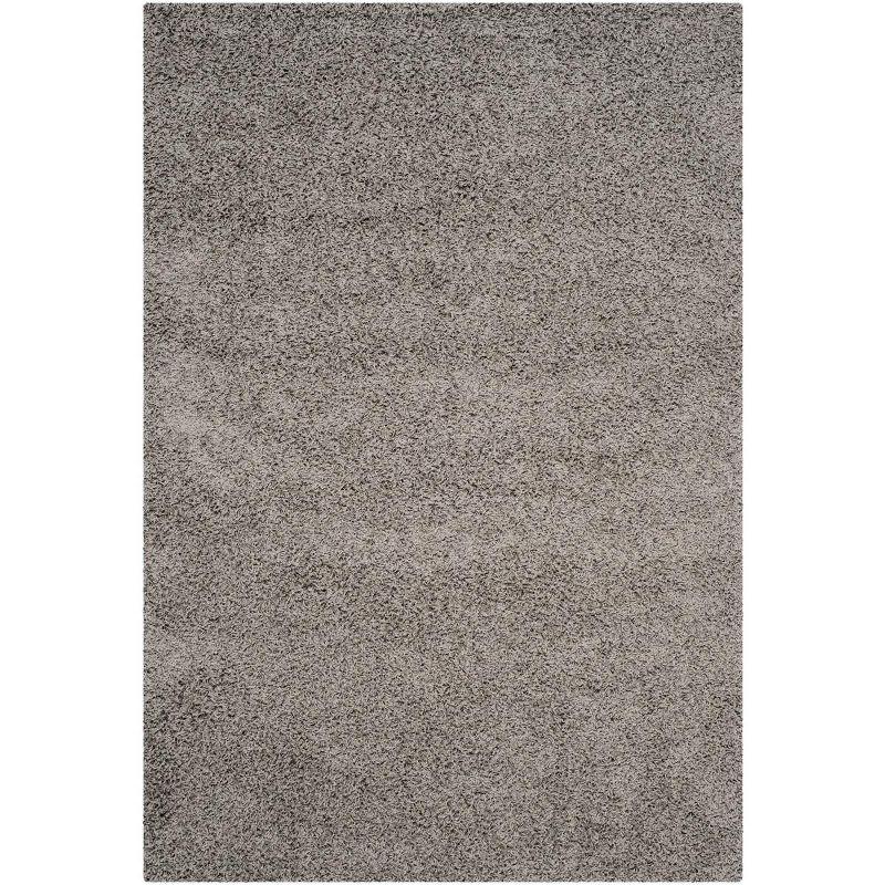 Athens Shag SGA119 Power Loomed Indoor Area Rug - Light Grey - 6'x9' - Safavieh