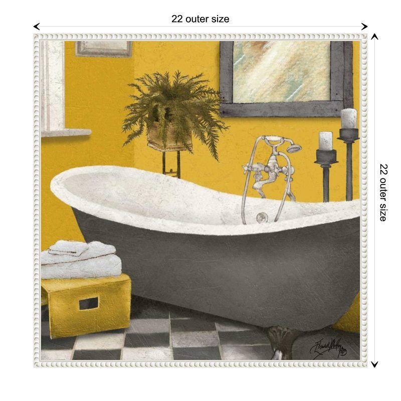 Amanti Art Sunny Bath II by Elizabeth Medley Canvas Wall Art Print Framed 22 x 22-in.