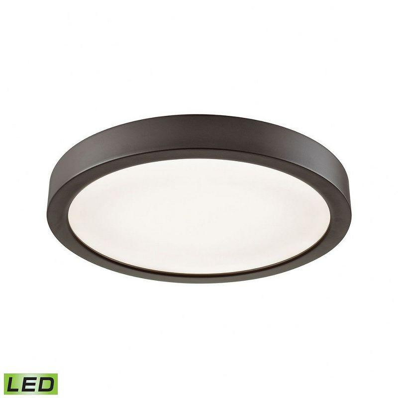 Scandinavian Inspired Oil Rubbed Bronze LED Flush Mount