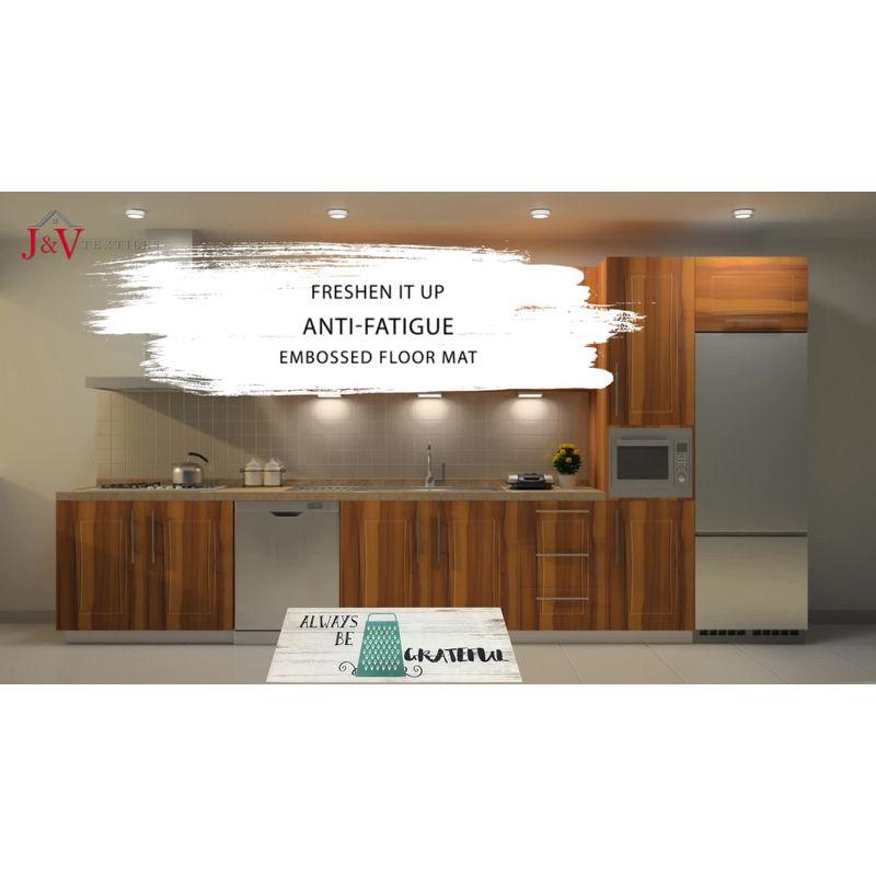 J&V TEXTILES  20" x 55" Oversized Cushioned Anti-Fatigue Kitchen Runner Mat (Home Sweet Home)
