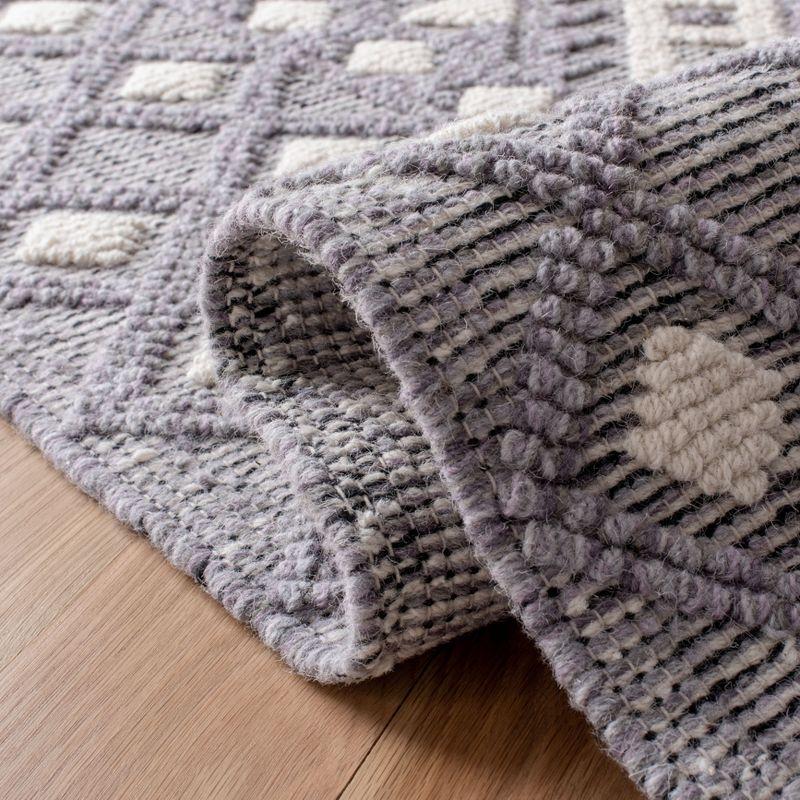 Natura NAT628 Hand Woven Area Rug - Cream/Purple - 5'x8' - Safavieh