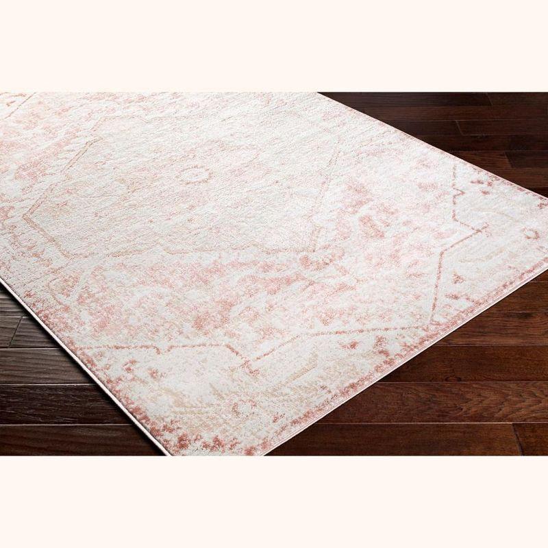 Serene Blush Square Synthetic Fur 7'10" Area Rug