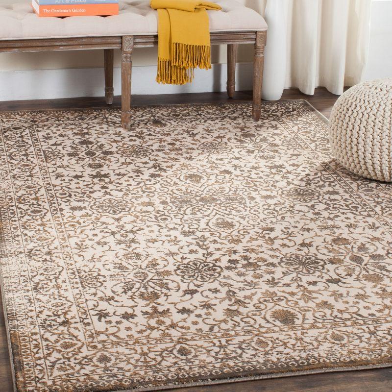 Brilliance BRL504 Power Loomed Indoor Area Rug - Cream/Bronze - 6'7"x9'2" - Safavieh