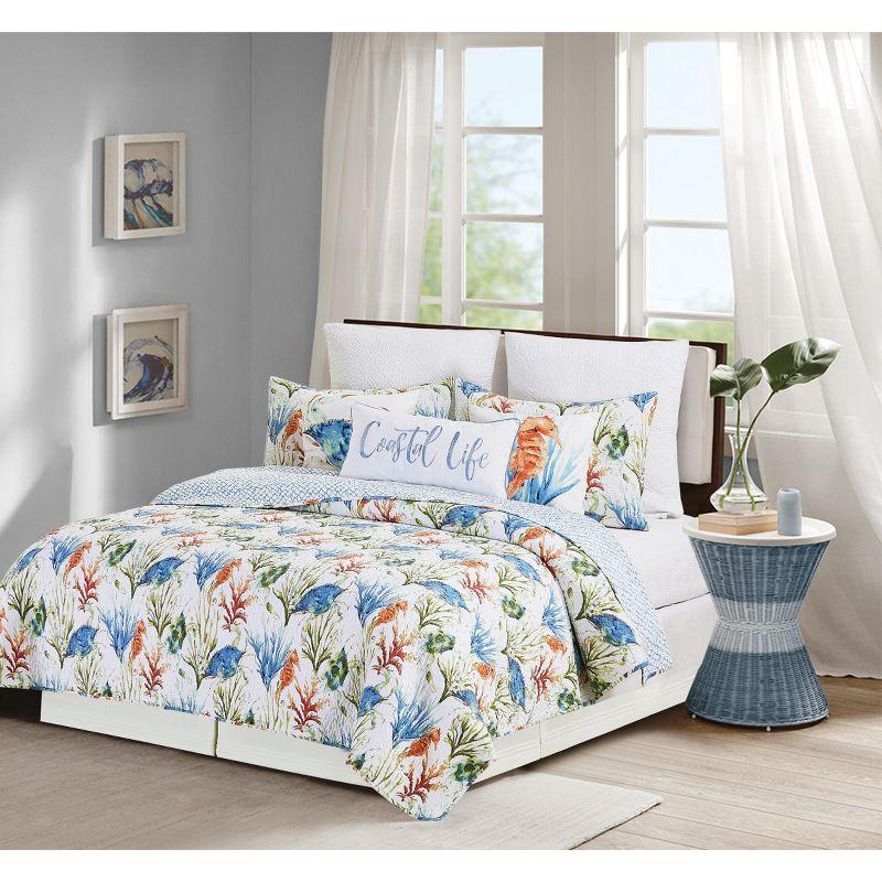C&F Home 66" x 88" Coastal Haven Twin 2-Piece Cotton Bed Quilt Set