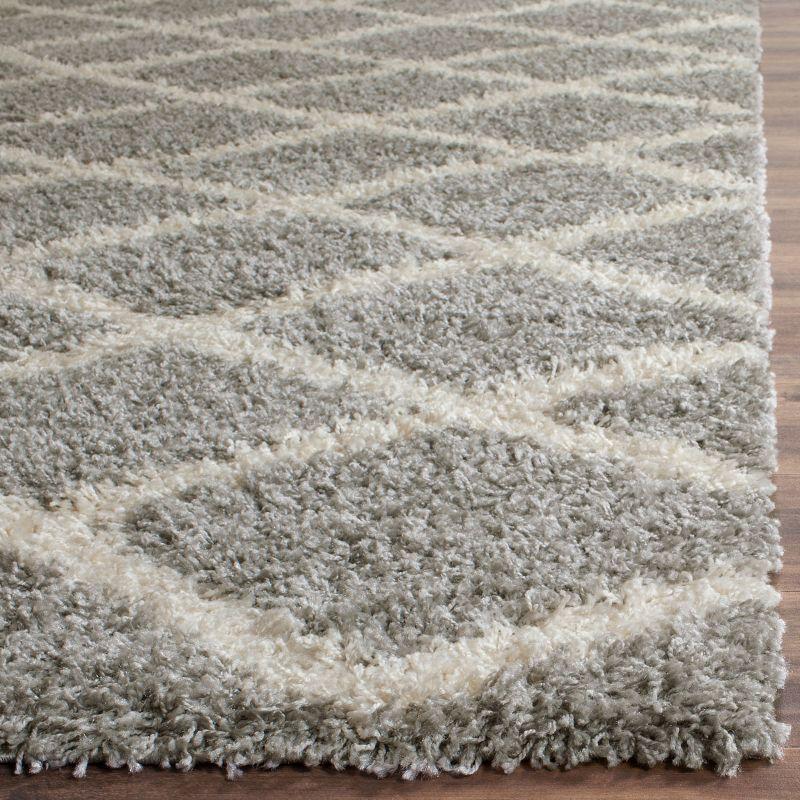 Dallas Shag SGD258 Power Loomed Indoor Area Rug - Grey/Ivory - 11'x15' - Safavieh.