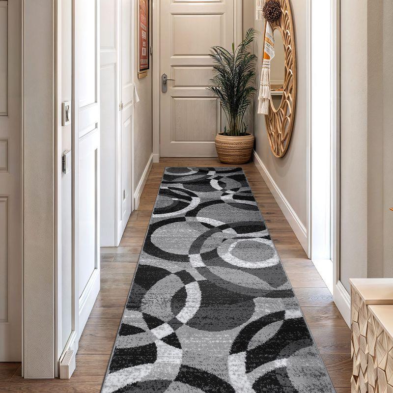 World Rug Gallery Geometric Circles Area Rug