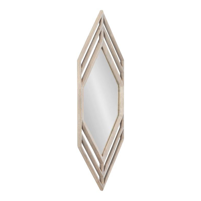 Kate and Laurel Vayga Framed Wall Mirror, 14x42, White