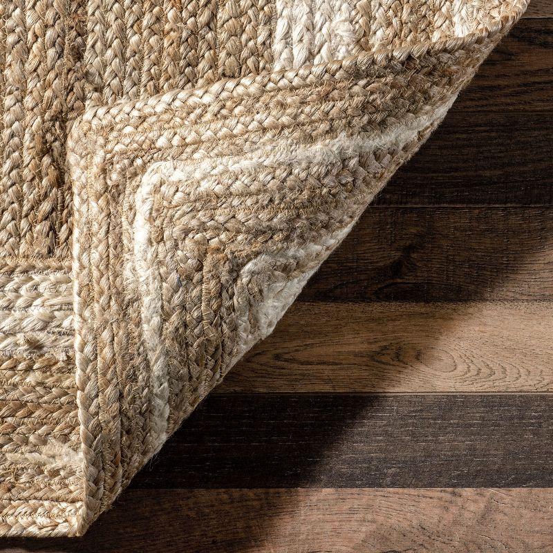 Nuloom Rikki Coastal Braided Jute Area Rug