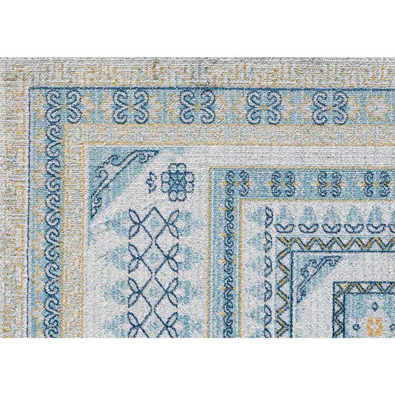 Rugs America Harper HY40G Morning Glory Abstract Vintage Gray Area Rug for Dining Room Rug Neutral Rug Living Room Rug Kitchen, 2'6" x 8'
