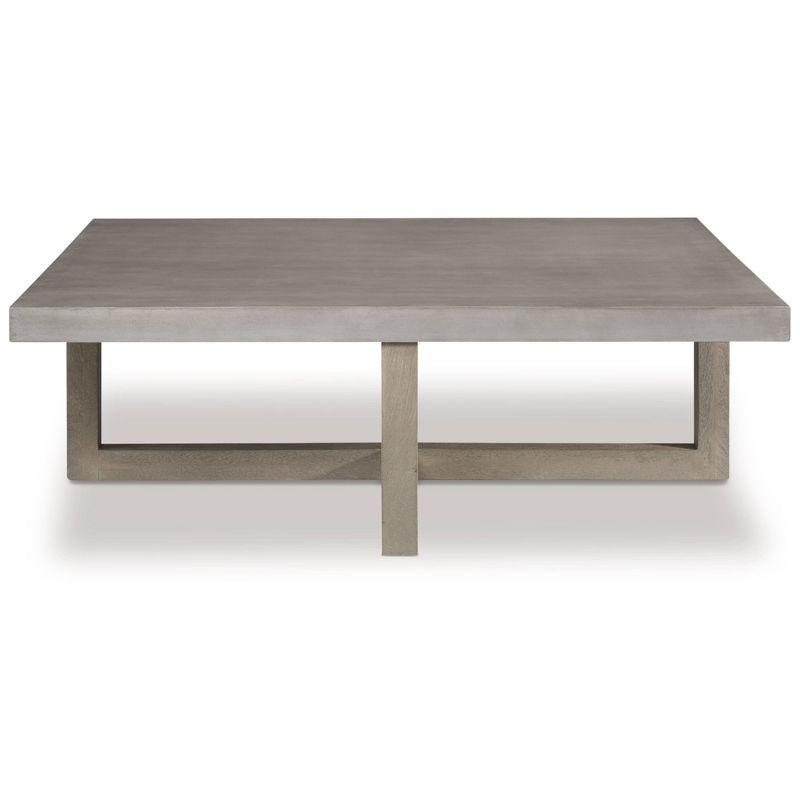 Lockthorne Coffee Table Black/Gray - Signature Design by Ashley: Mango Wood, MDF Top, Contemporary Style