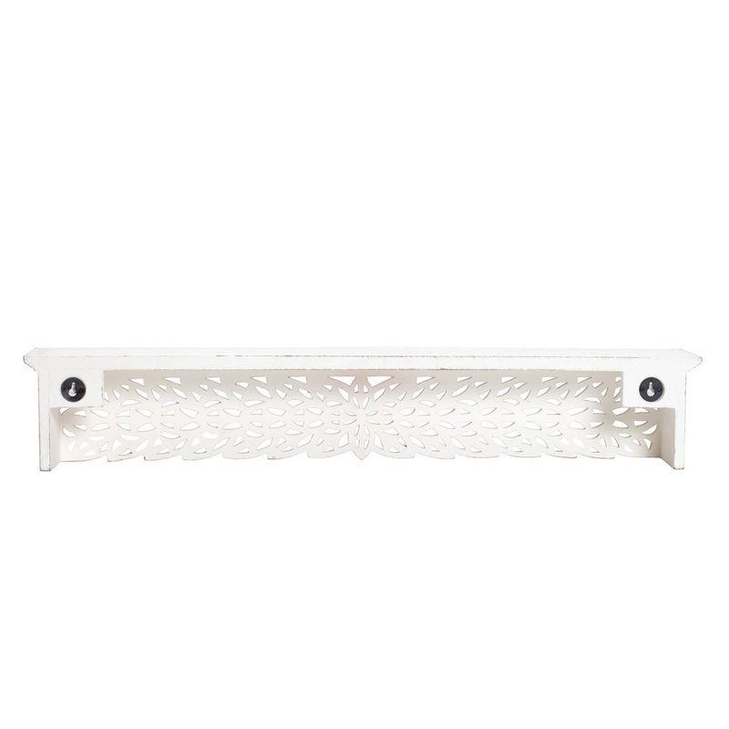 30" Gaudin Decorative Shelf White - Brewster: Modern Style MDF Floating Wall Shelf, No Assembly Required