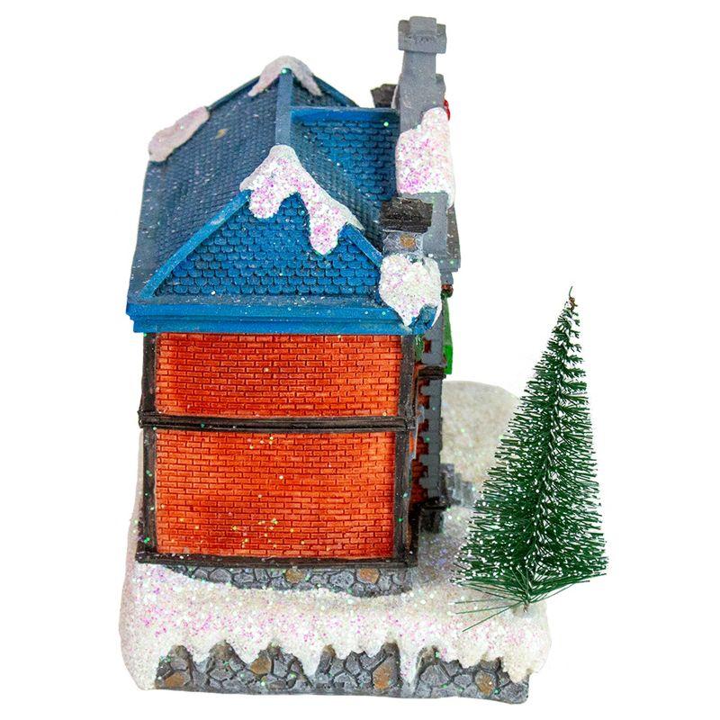 Northlight Seasonal 7" Red LED Lighted Post Office Christmas Village Decoration
