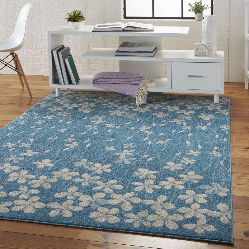 Nourison Tranquil Bohemian Botanical Bloom Area Rug