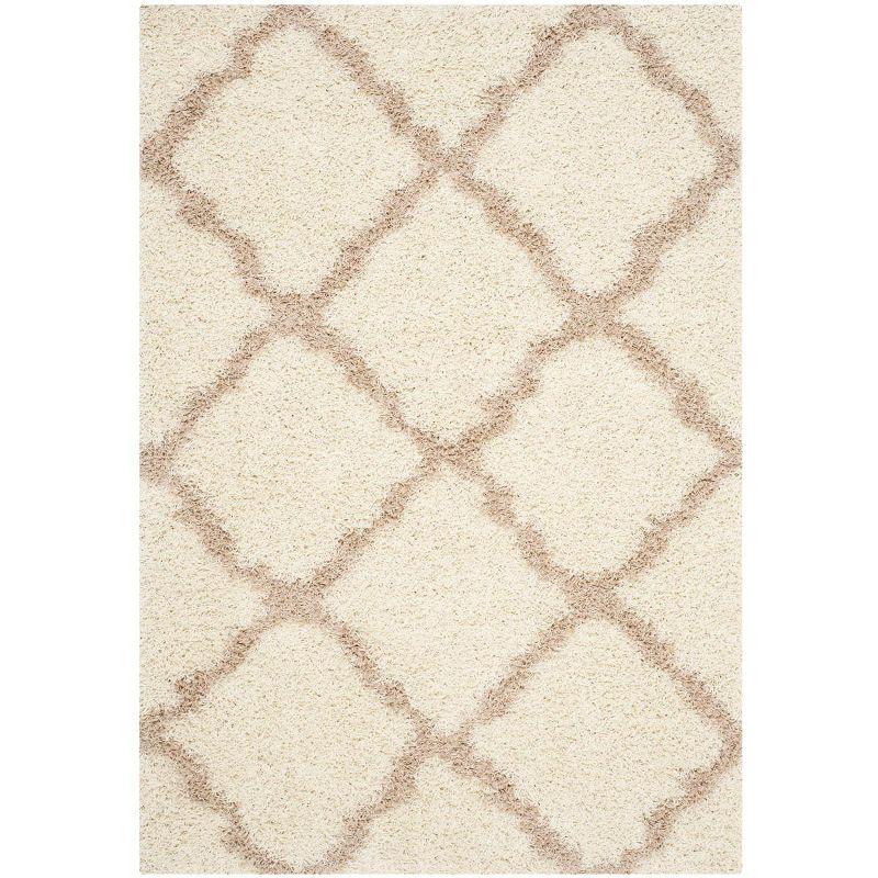 Dallas Shag SGD257 Power Loomed Indoor Area Rug - Ivory/Beige - 5'1"x7'6" - Safavieh.