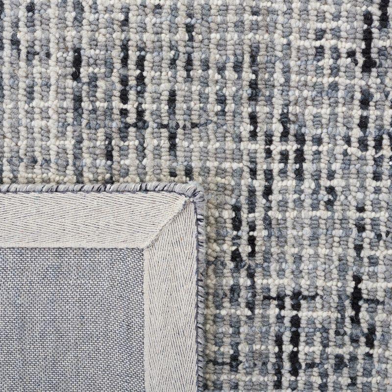 Abstract ABT468 Handmade Indoor Area Rug - Dark Gray/Ivory - 6'x6' - Safavieh