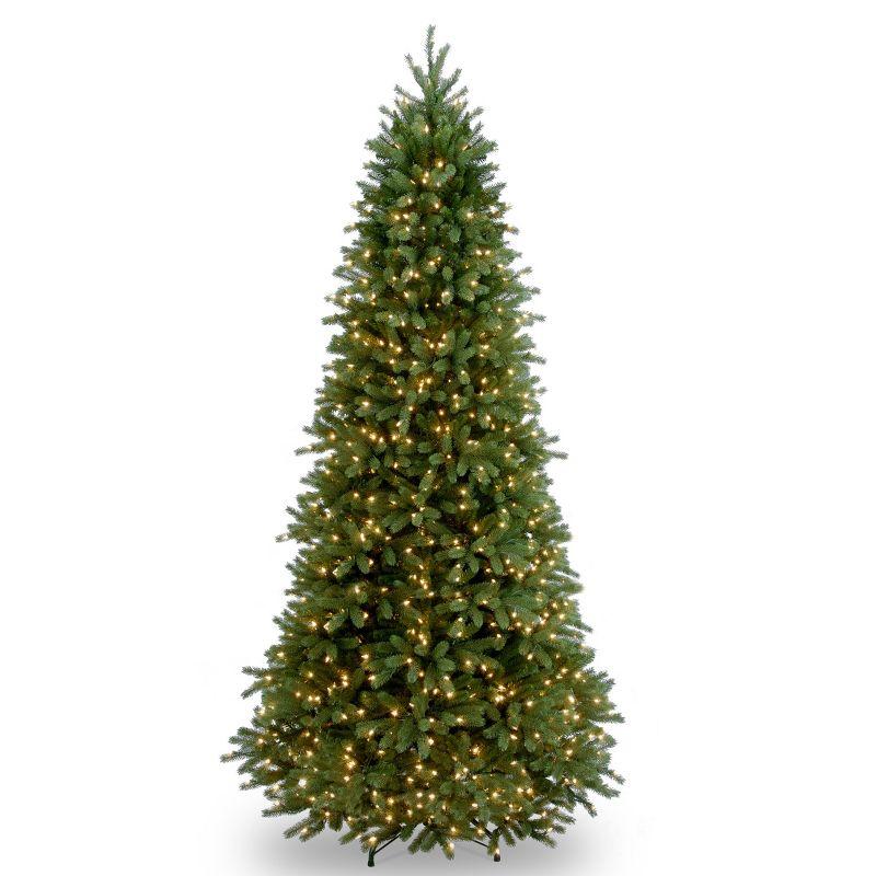 9' Prelit Slim Jersey Fraser Fir Artificial Christmas Tree Clear Lights - National Tree Company