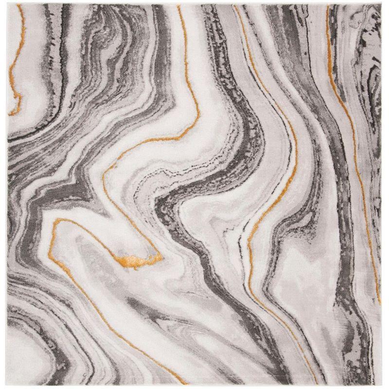 Craft CFT819 Loomed Indoor Area Rug - Grey/Gold - 5'3"x5'3" - Safavieh