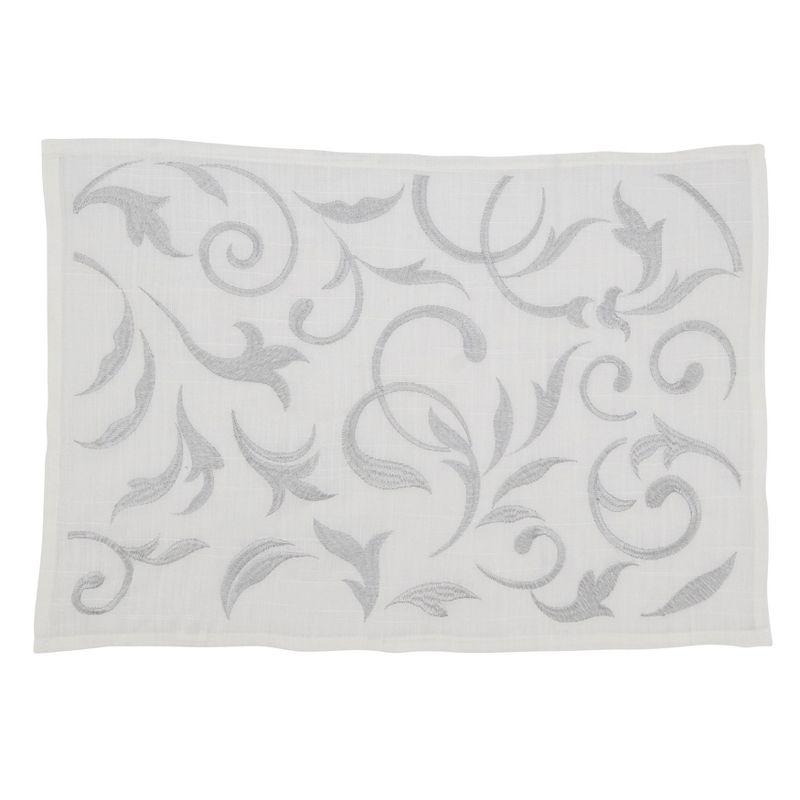 Saro Zensi Collection Polyester No Pattern Rectangle Placemat (Set of 4)
