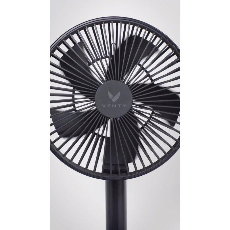 VENTY Portable Oscillating Fan: Rechargeable USB & Battery Powered, Adjustable Height & Tilt, Indoor/Outdoor Use, Remote Control