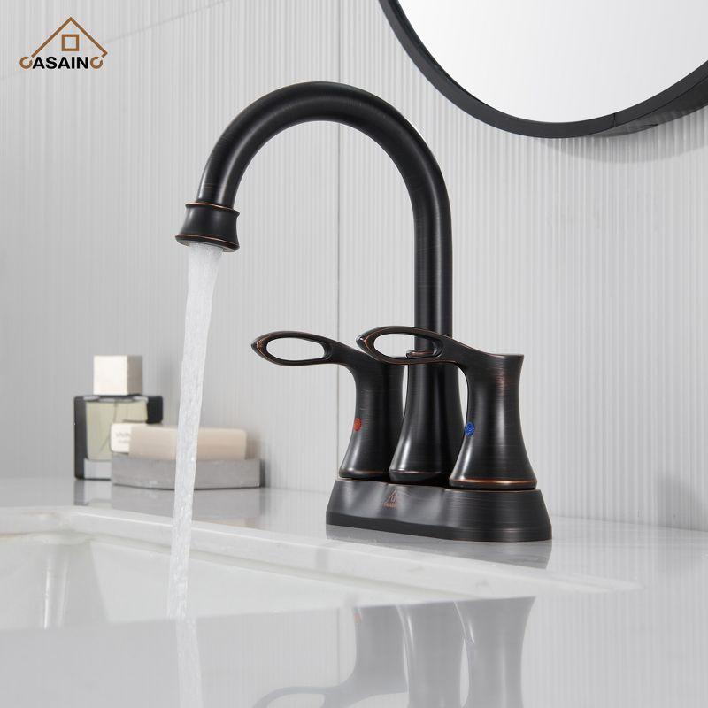 4-inch Centerset Bathroom Faucet with Drain