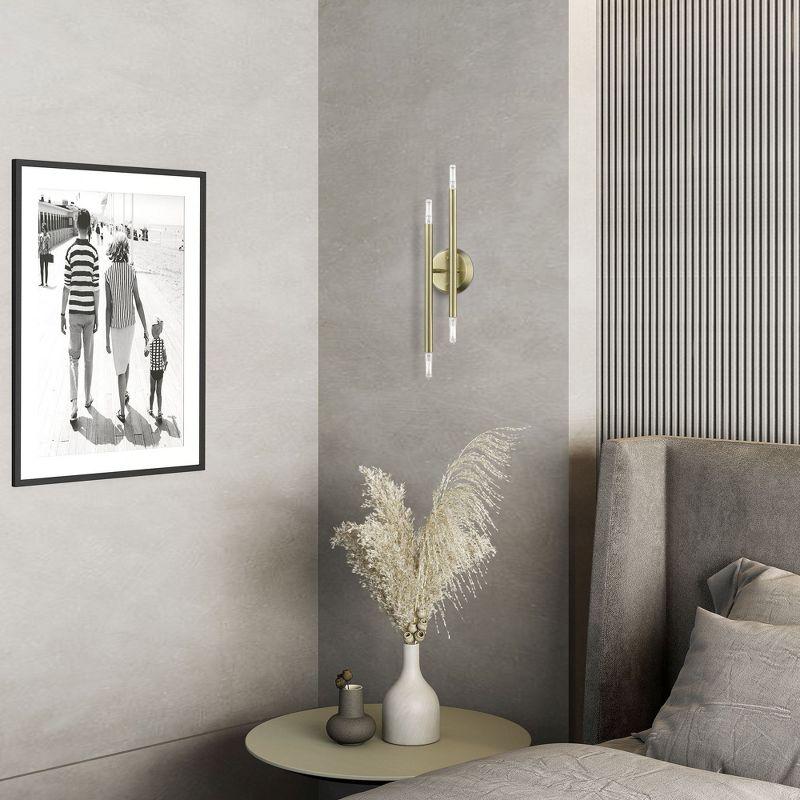 Livex Lighting Soho 4 - Light Wall Light in  Antique Brass