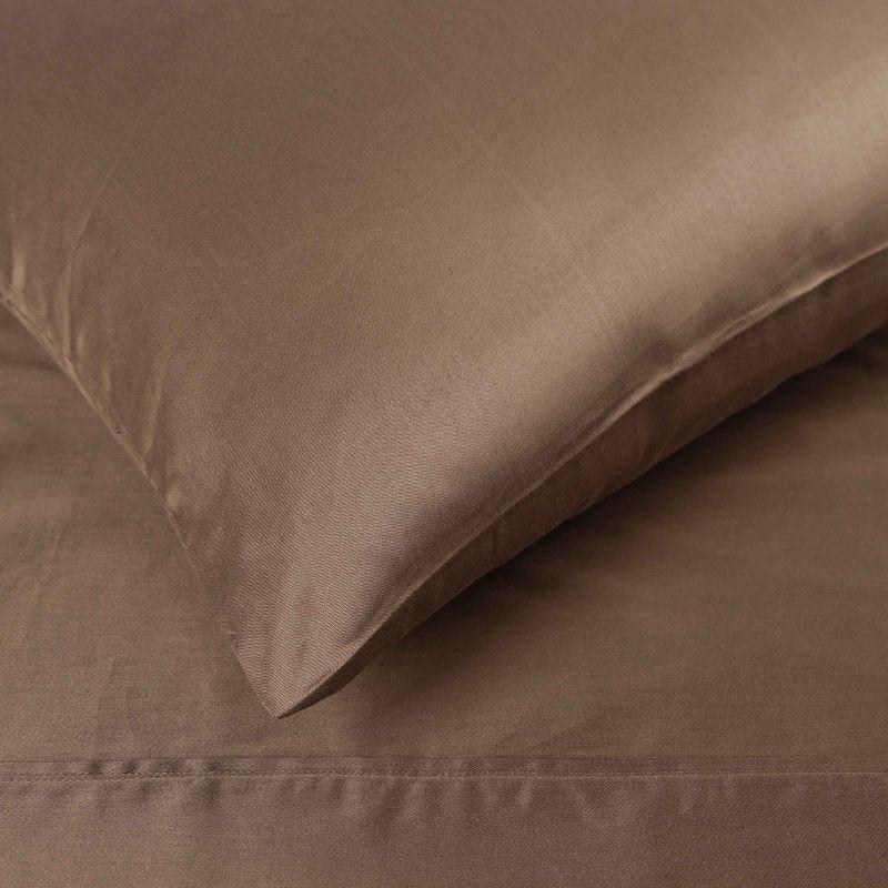 Premium Cotton 300 Thread Count Solid Deep Pocket Bed Sheet Set by Blue Nile Mills