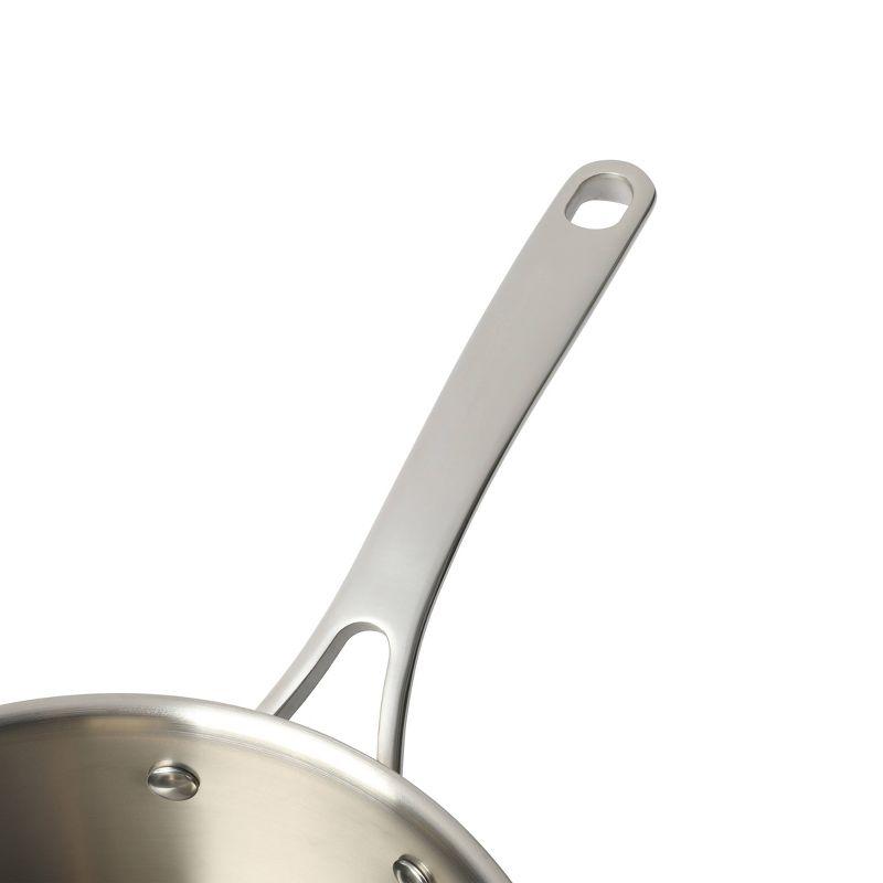 Stainless Steel 3.5-Quart Sauce Pan with Glass Lid