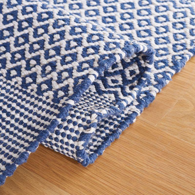 Montauk MTK330 Hand Woven Indoor Runner Rug - Ivory/Navy - 2'3"x20' - Safavieh