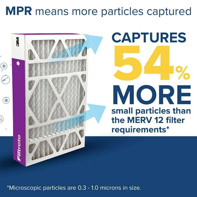 Filtrete Ultra Allergen Reduction Deep Pleat Filter 16"x25"x5": MERV 12, Electrostatic, Captures Dust & Pet Dander