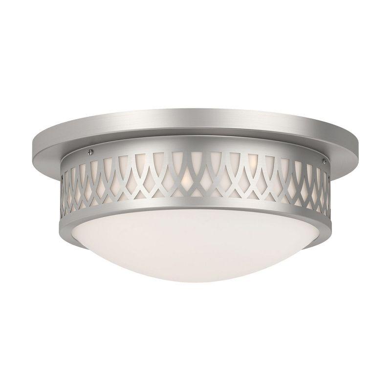 Livex Lighting Westfield 2 - Light Flush Mount in  Brushed Nickel