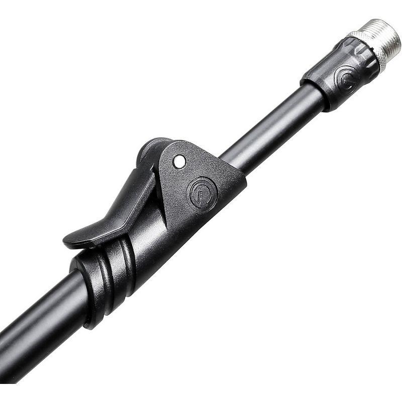 Gravity Stands Microphone Stand With Folding Tripod Base And 2-Point Adjustment Telescoping Boom Short