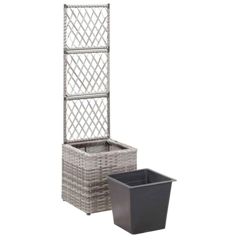 vidaXL Gabion Raised Bed Galvanized Iron 78.7"x39.4"x39.4"