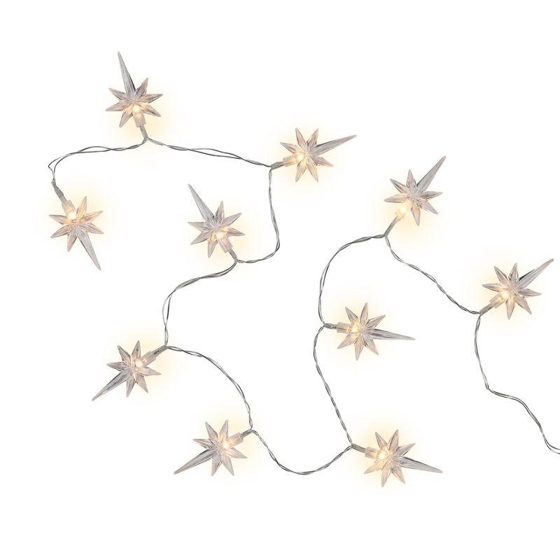 Northlight North Star Christmas Light Set - Warm White LED - 3' - Clear Wire - 10ct