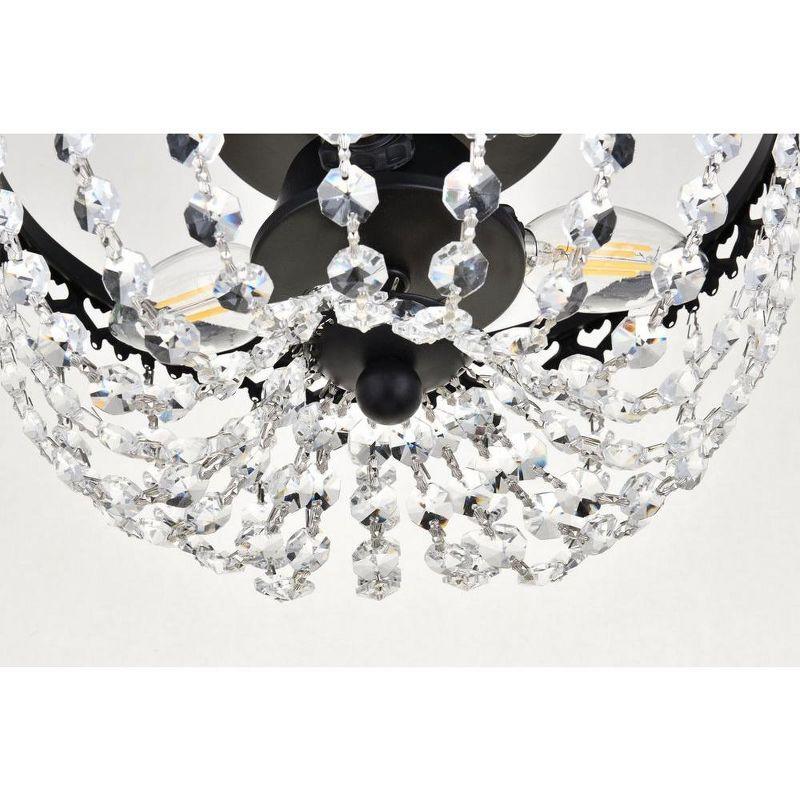 Elegant Lighting Kylie 10 inch flush mount in black