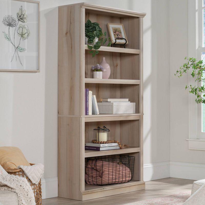 Pacific Maple Adjustable 5-Shelf Wood Bookcase