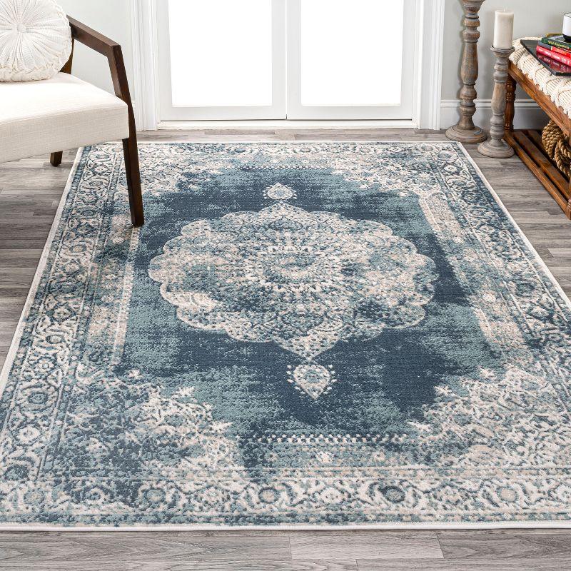 Rosalia Cottage Medallion Indoor Area Rug - JONATHAN Y