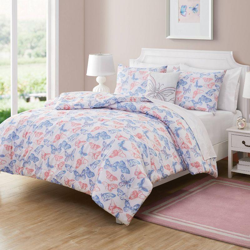 Pastel Butterfly Comforter Set