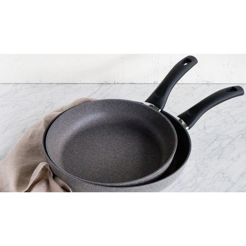 BALLARINI Parma by HENCKELS Forged Aluminum Nonstick Fry Pan Set, 2-Piece, Granite