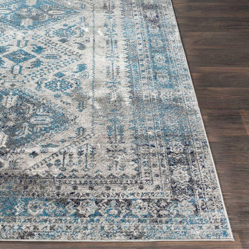 Livabliss 3'11"x5'7" Melissa Traditional Rugs Gray: Medium Pile, Stain & Fade-Resistant, Indoor Use