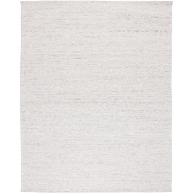 Marbella MRB312 Hand Loomed Indoor Area Rug - Silver/Ivory - 9'x12' - Safavieh