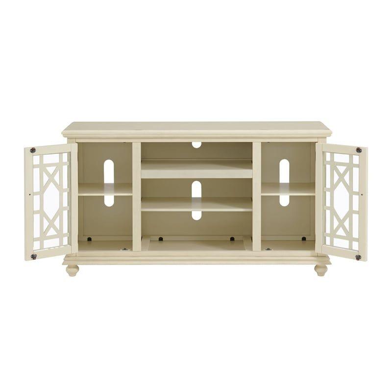 Martin Svensson Home Elegant 2 Door Antique White 63" TV Stand