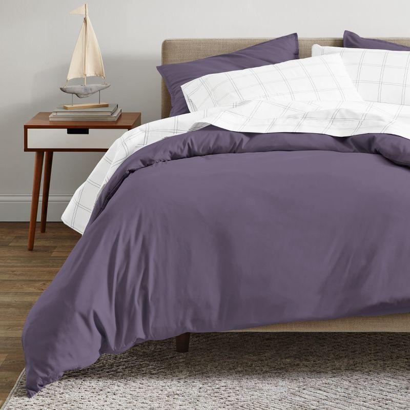 400 Thread Count Organic Cotton Sateen Duvet Cover and Sham Set by Bare Home