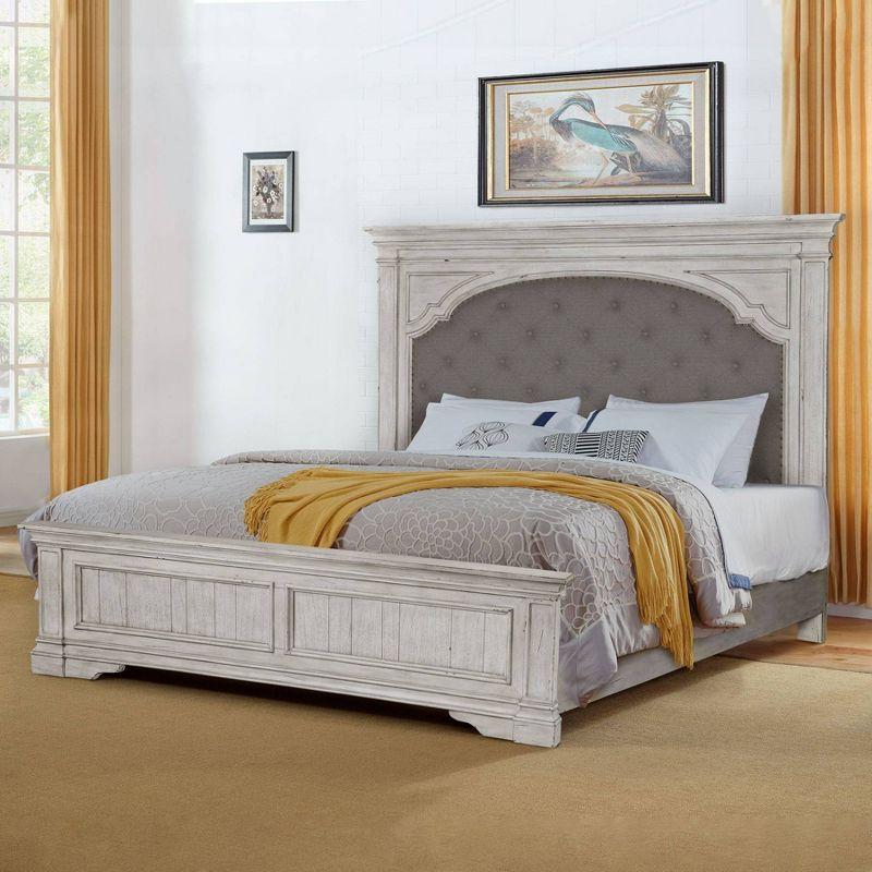 King Highland Park Bed Rustic Ivory - Steve Silver Co.