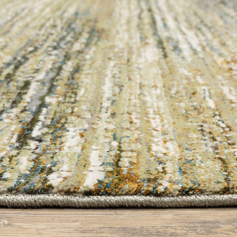 Oriental Weavers Atlas 8037J Gold/ Green Indoor Area Rug - 3'3" x 5'2"