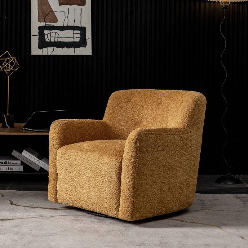 32" Wide Upholstered Swivel Armchair - Kinwell