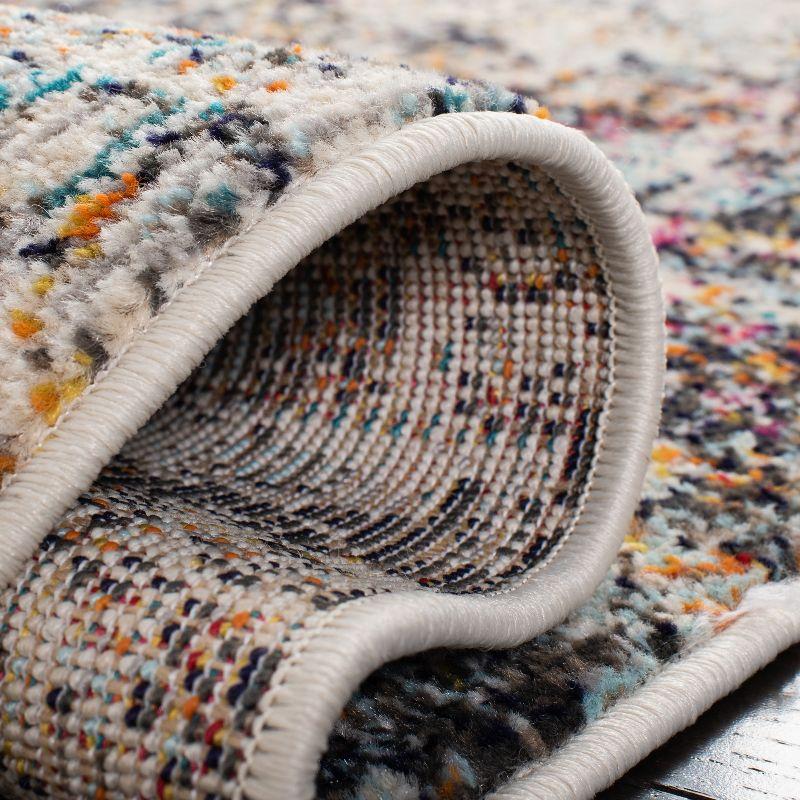 Madison MAD460 Power Loomed Indoor Area Rug - Black/Gold - 5'x5' - Safavieh
