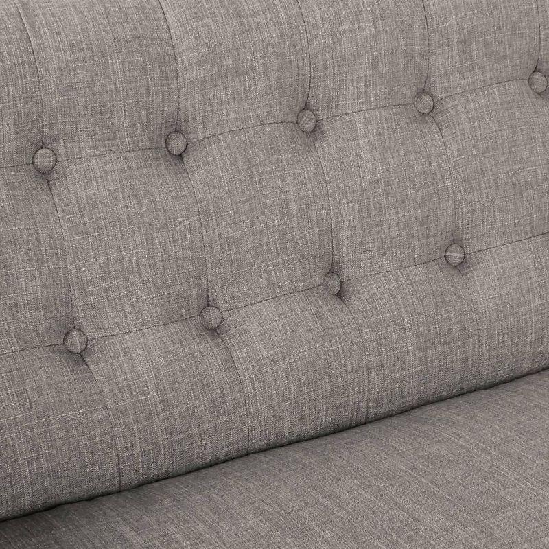 Mill Lane Loveseat with Coffee Legs Gray - OSP Home Furnishings
