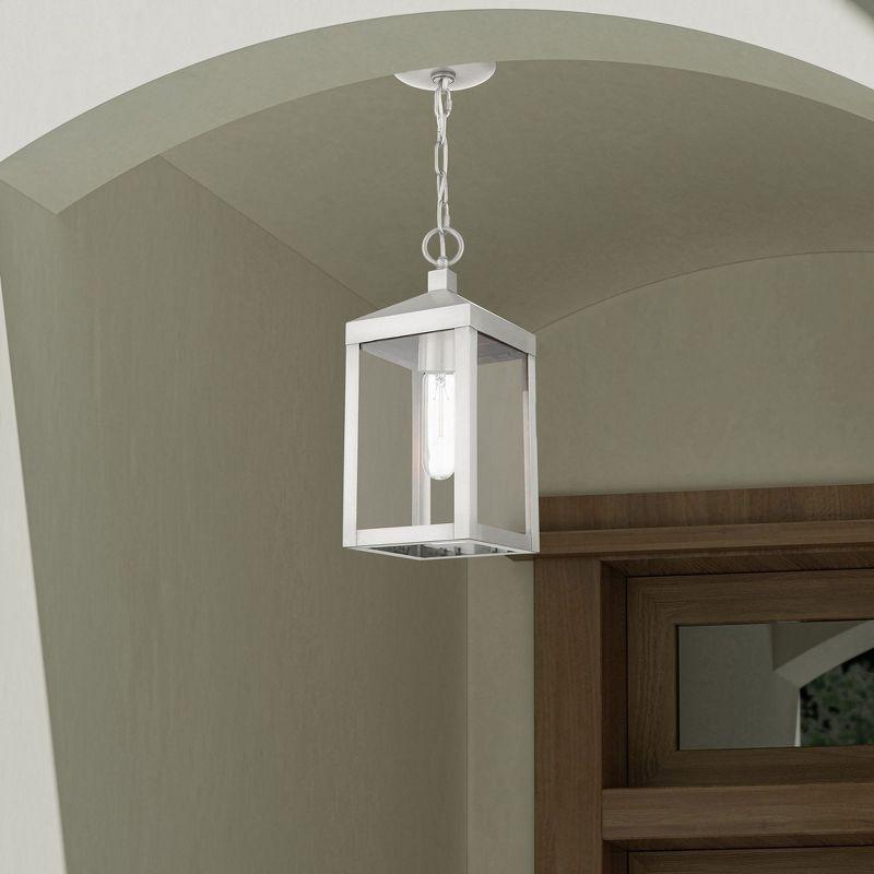 Livex Lighting Nyack 1 - Light Pendant in  Brushed Nickel