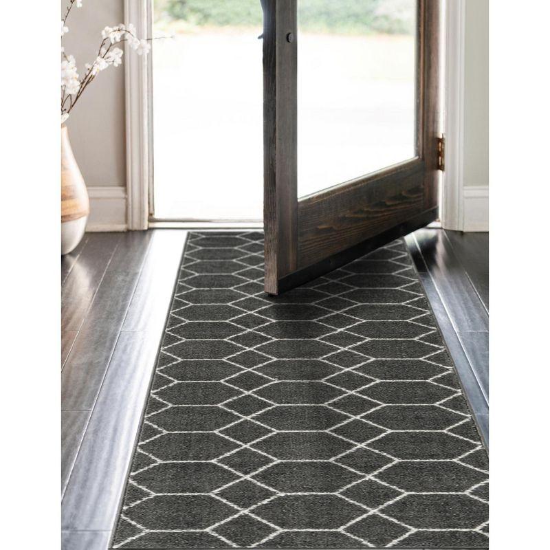 Unique Loom Trellis Frieze Geometric Trellis Indoor Woven Area Rug